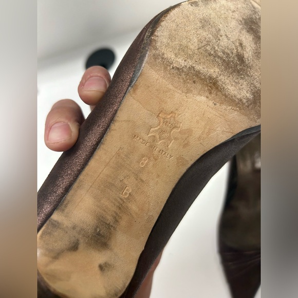 Versani Women's Brown Vintage Heels Size 8 - Picture 8 of 9